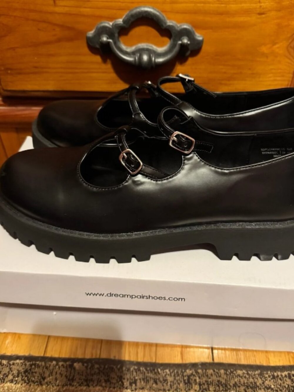 New! Dream Pairs Mary Jane Chunky Heel Shoes, Size 10